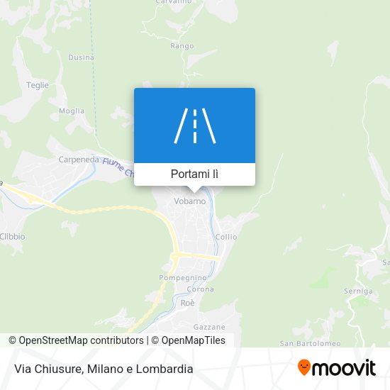 Mappa Via Chiusure