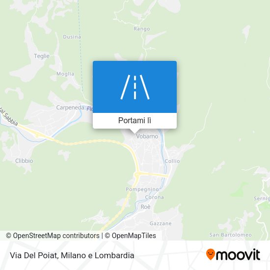 Mappa Via Del Poiat