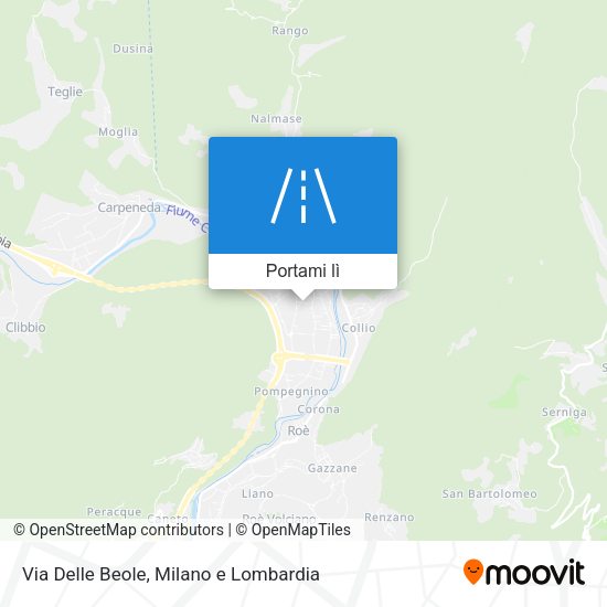 Mappa Via Delle Beole