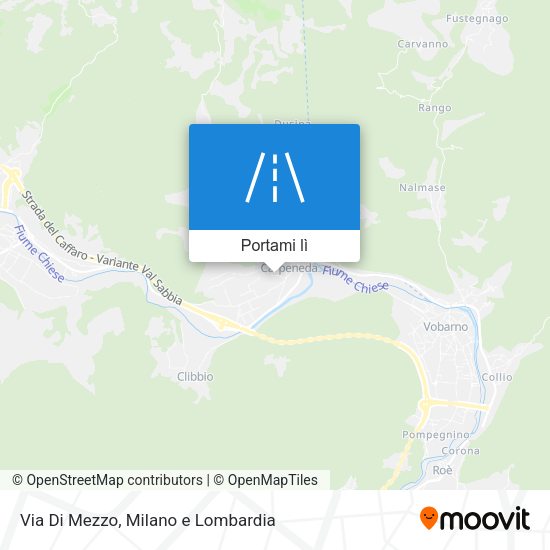 Mappa Via Di Mezzo
