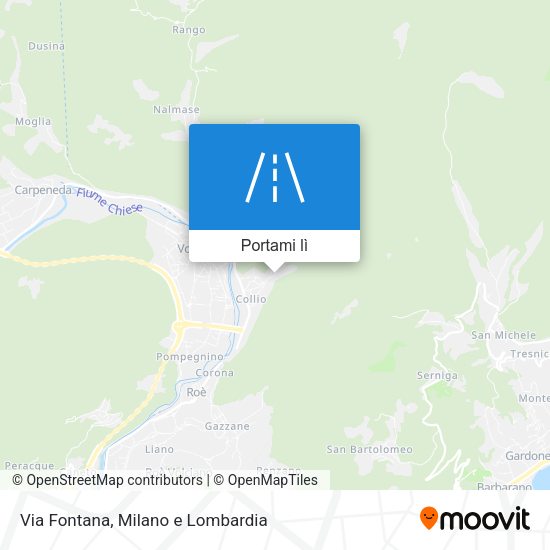 Mappa Via Fontana