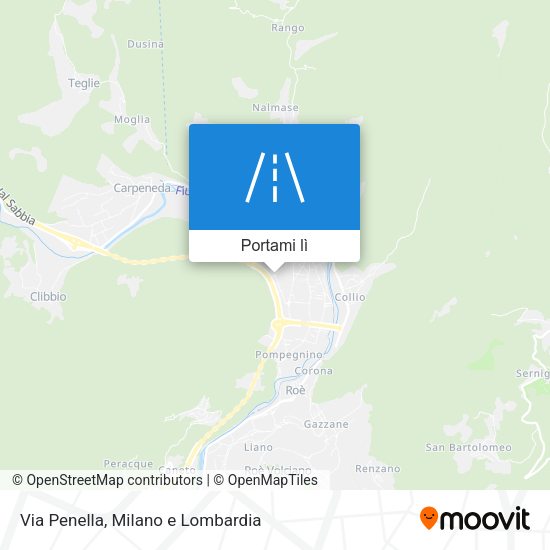Mappa Via Penella