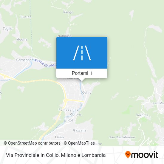 Mappa Via Provinciale In Collio