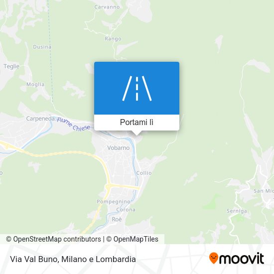 Mappa Via Val Buno
