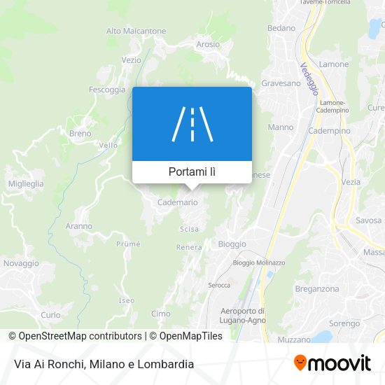 Mappa Via Ai Ronchi