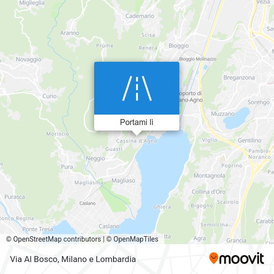 Mappa Via Al Bosco