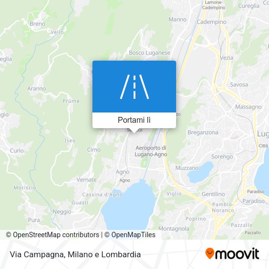 Mappa Via Campagna