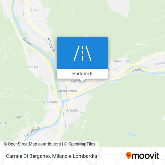 Mappa Carrale Di Bergamo