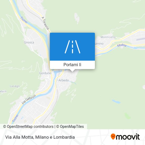 Mappa Via Alla Motta