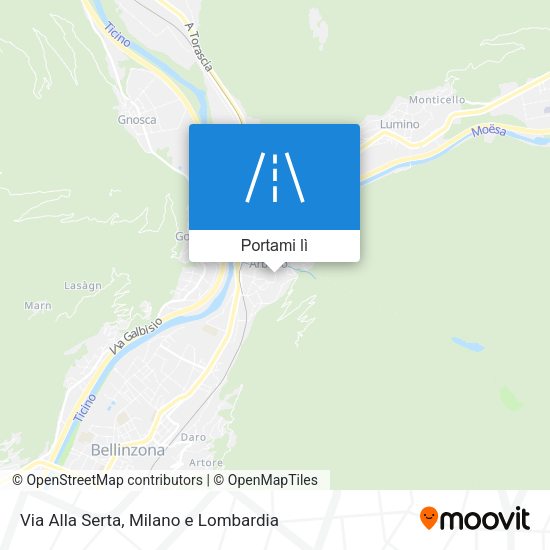 Mappa Via Alla Serta