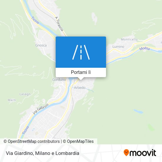 Mappa Via Giardino
