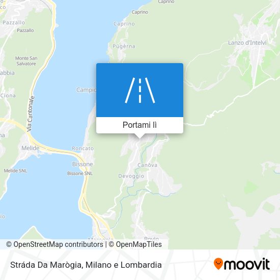 Mappa Stráda Da Marògia