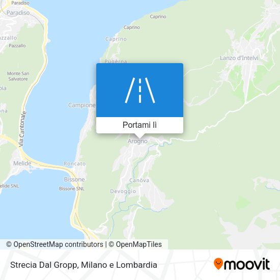 Mappa Strecia Dal Gropp