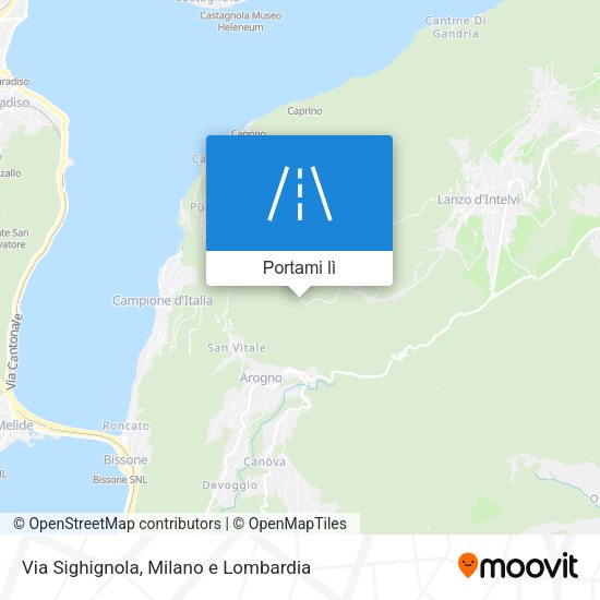 Mappa Via Sighignola