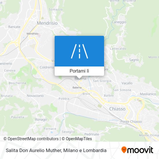 Mappa Salita Don Aurelio Muther