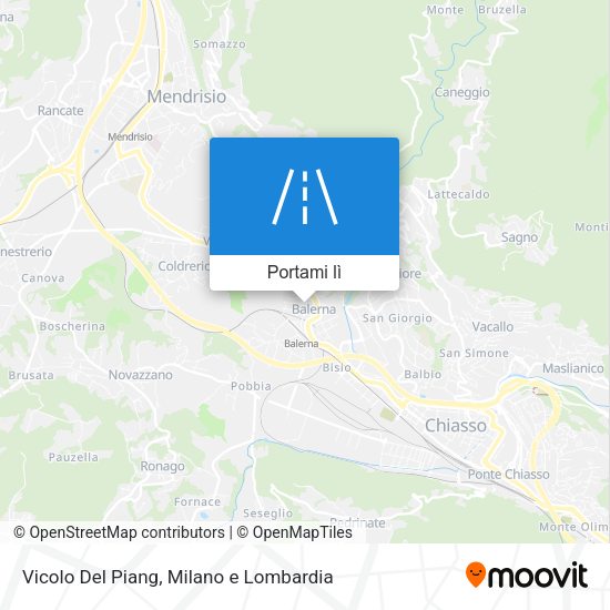 Mappa Vicolo Del Piang