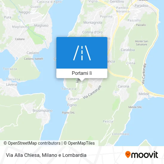 Mappa Via Alla Chiesa