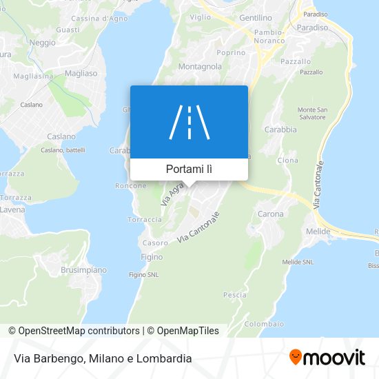 Mappa Via Barbengo