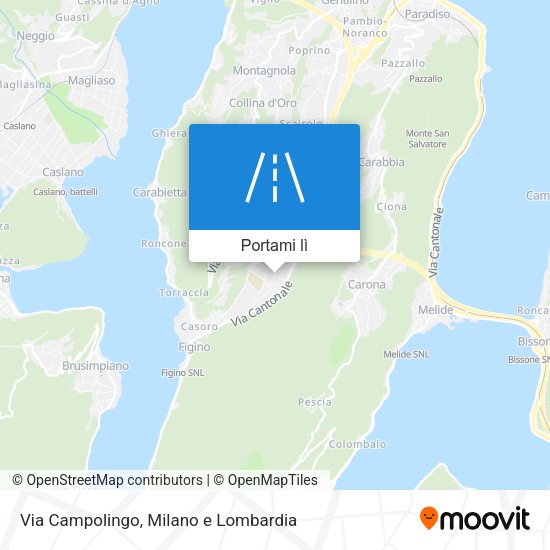 Mappa Via Campolingo