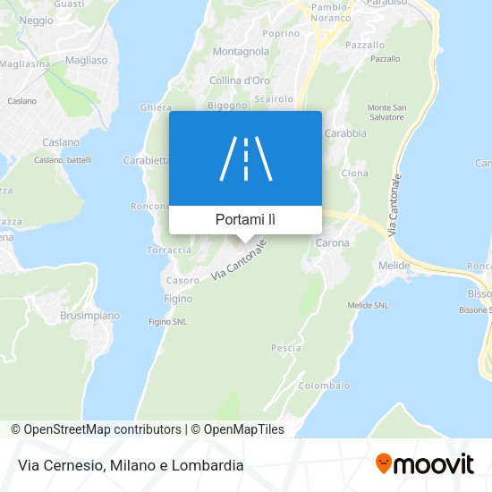 Mappa Via Cernesio