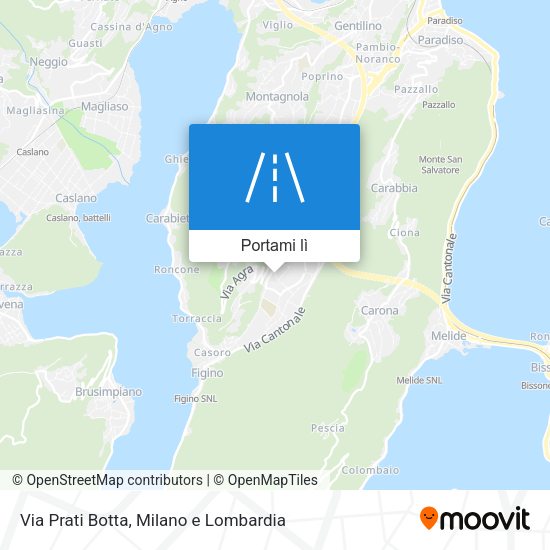 Mappa Via Prati Botta