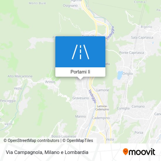 Mappa Via Campagnola