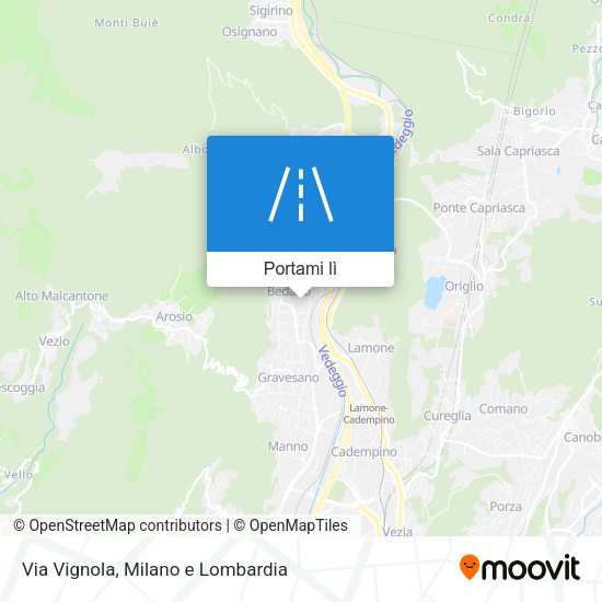 Mappa Via Vignola