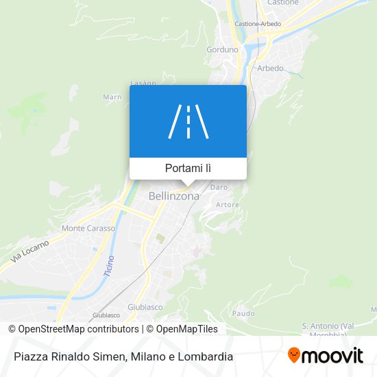 Mappa Piazza Rinaldo Simen
