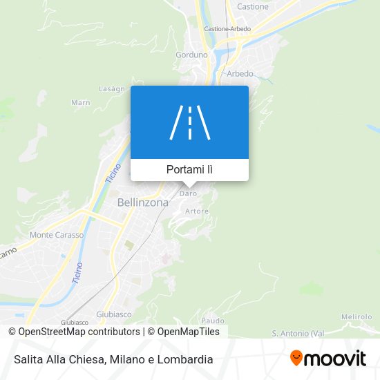 Mappa Salita Alla Chiesa