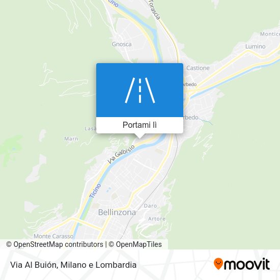 Mappa Via Al Buión