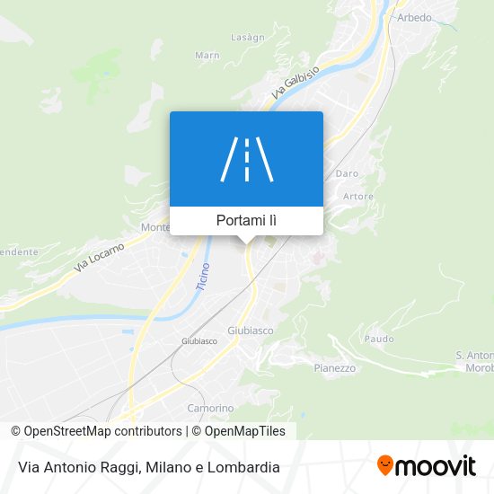 Mappa Via Antonio Raggi