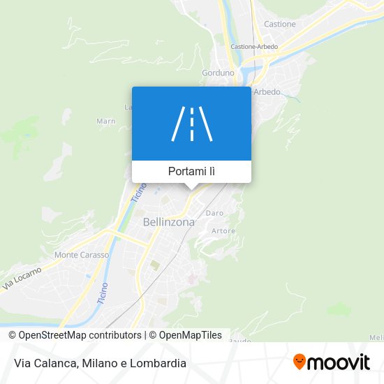 Mappa Via Calanca