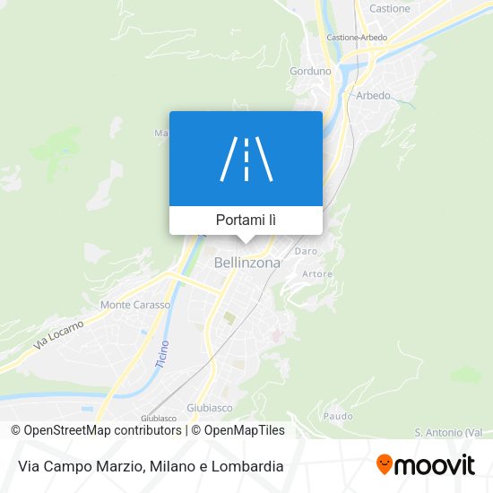Mappa Via Campo Marzio