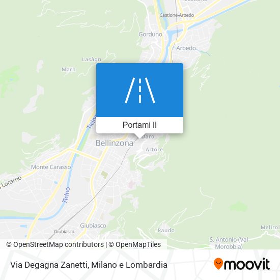 Mappa Via Degagna Zanetti