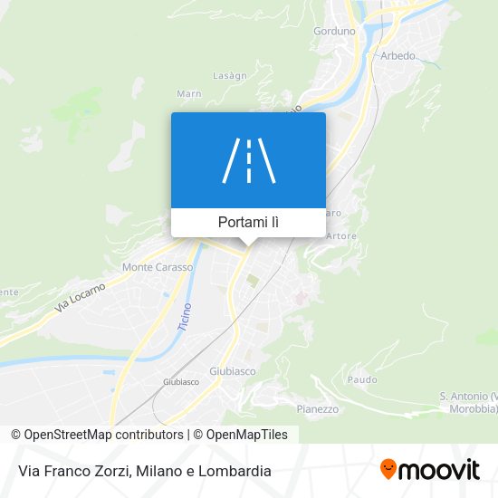 Mappa Via Franco Zorzi