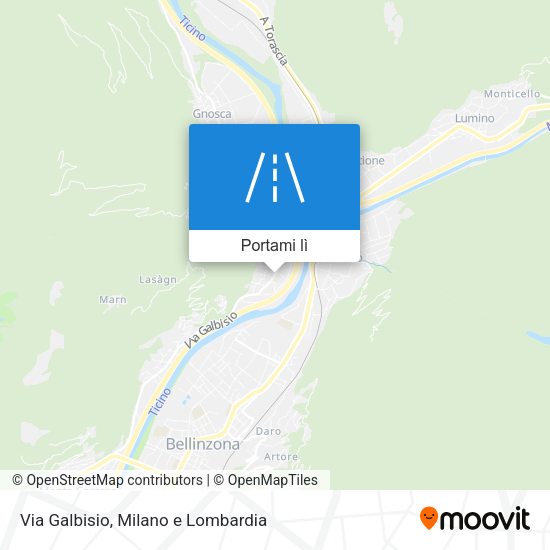 Mappa Via Galbisio