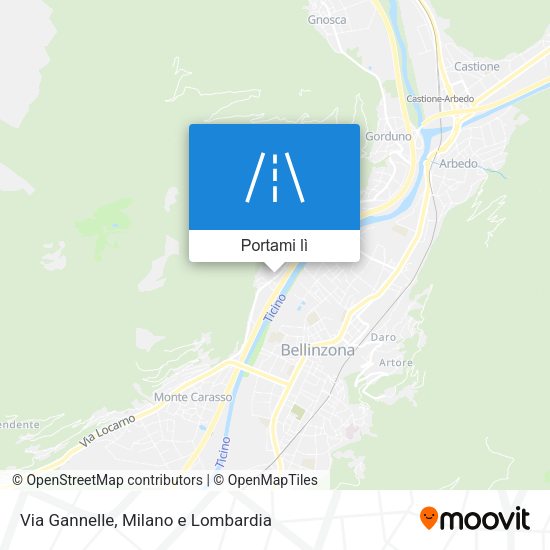 Mappa Via Gannelle