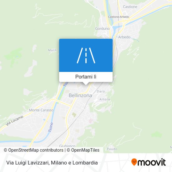 Mappa Via Luigi Lavizzari