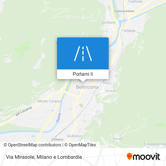 Mappa Via Mirasole