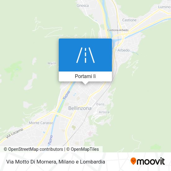 Mappa Via Motto Di Mornera