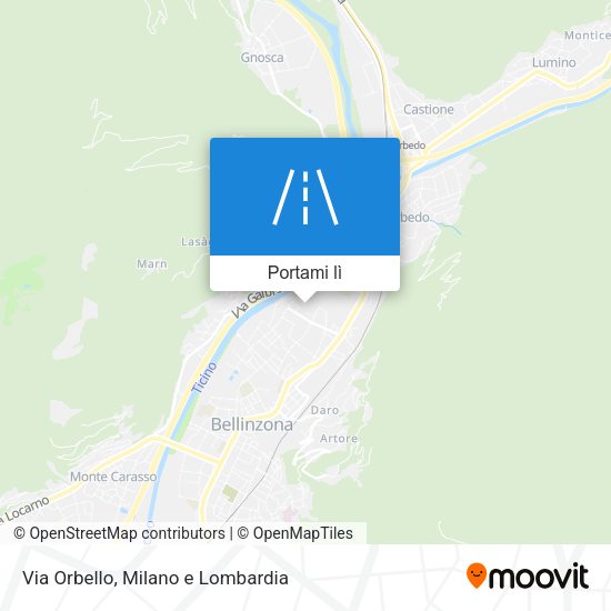 Mappa Via Orbello