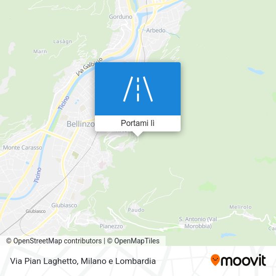 Mappa Via Pian Laghetto