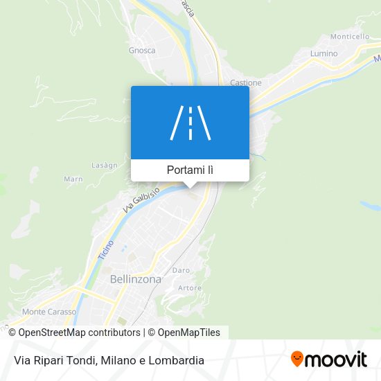 Mappa Via Ripari Tondi