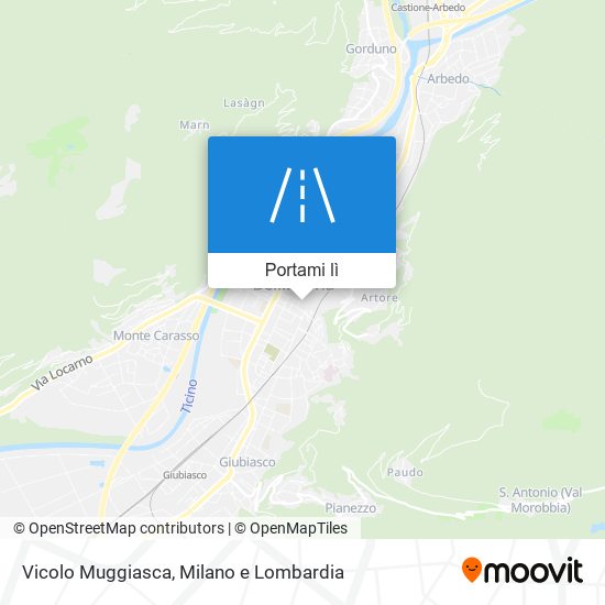 Mappa Vicolo Muggiasca