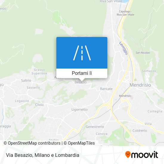 Mappa Via Besazio