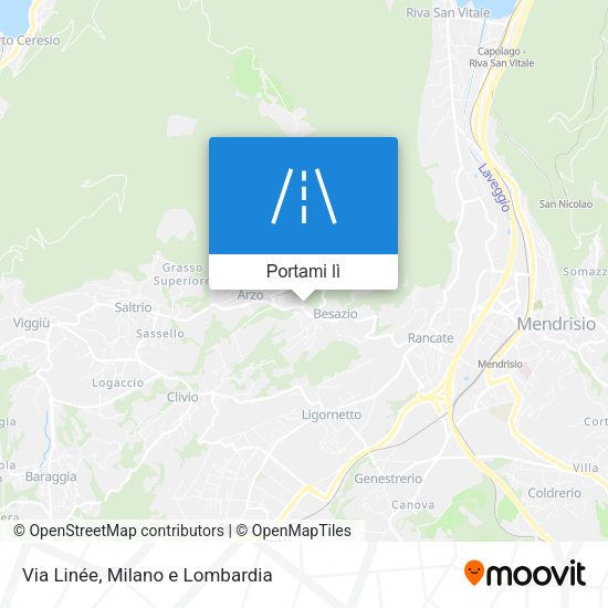 Mappa Via Linée