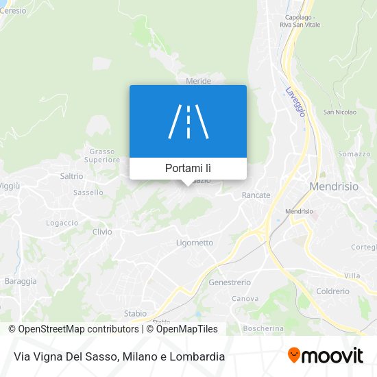 Mappa Via Vigna Del Sasso