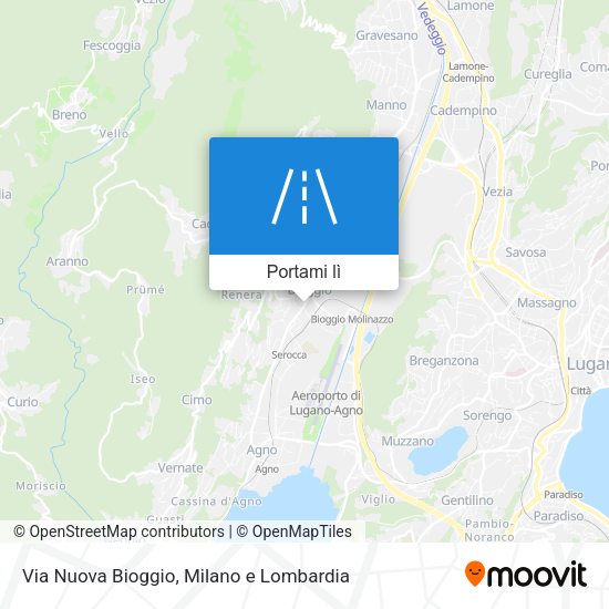 Mappa Via Nuova Bioggio
