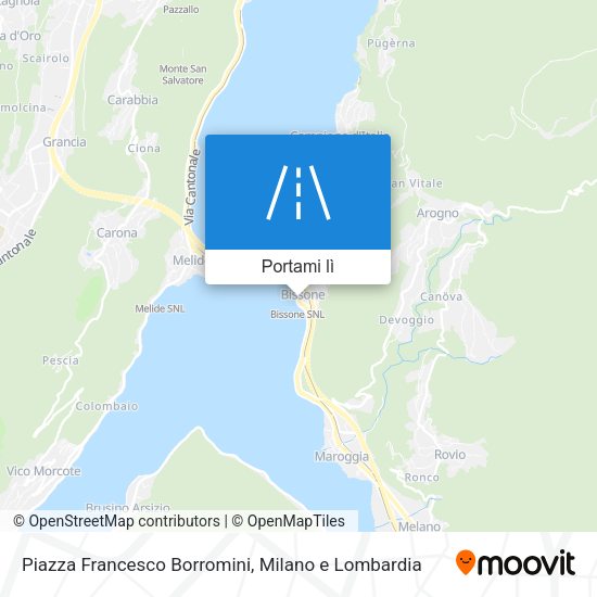 Mappa Piazza Francesco Borromini