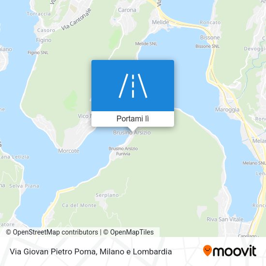 Mappa Via Giovan Pietro Poma